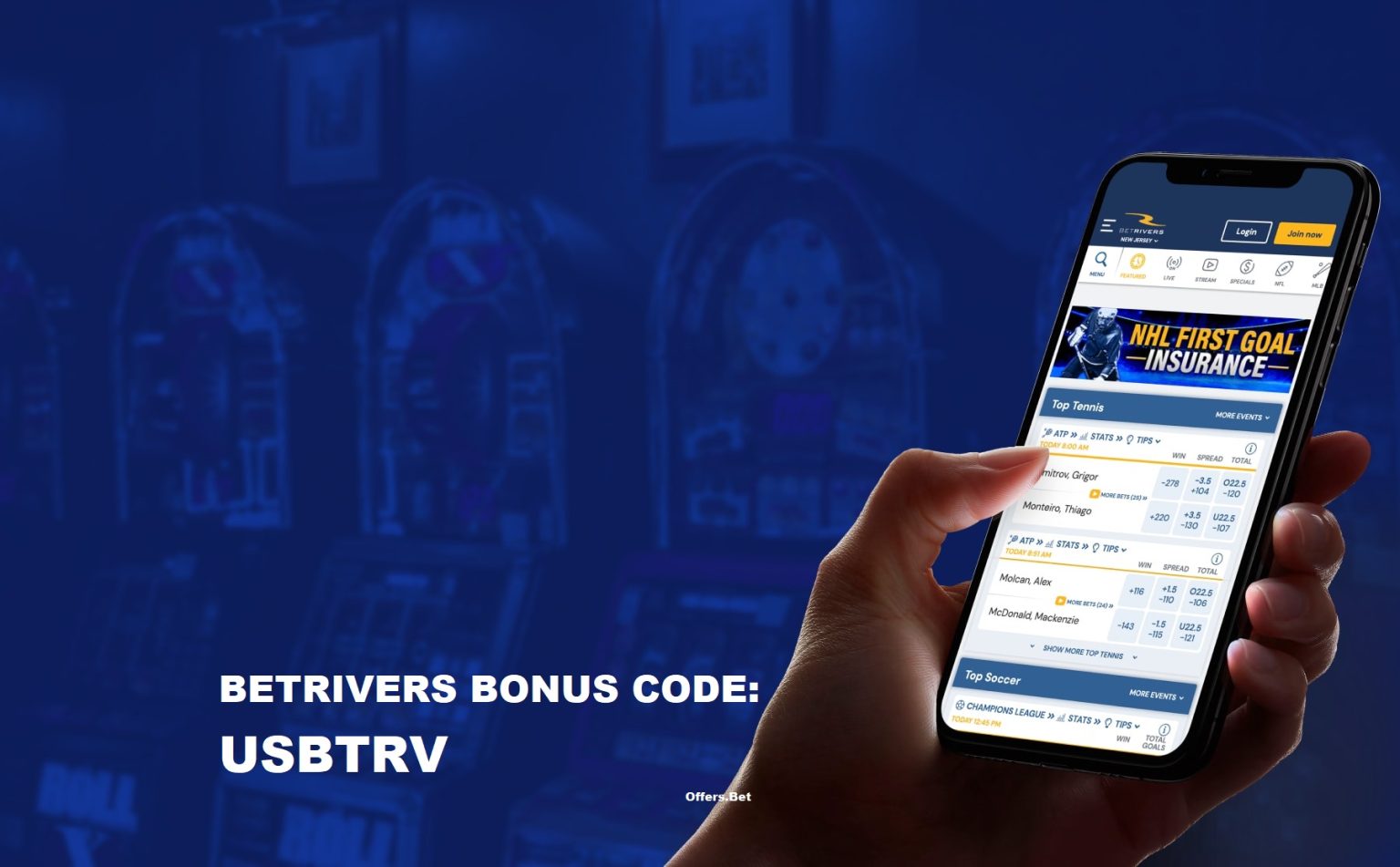 BetRivers Bonus Code 2023 is USBTRV Get 500 in Free Bet