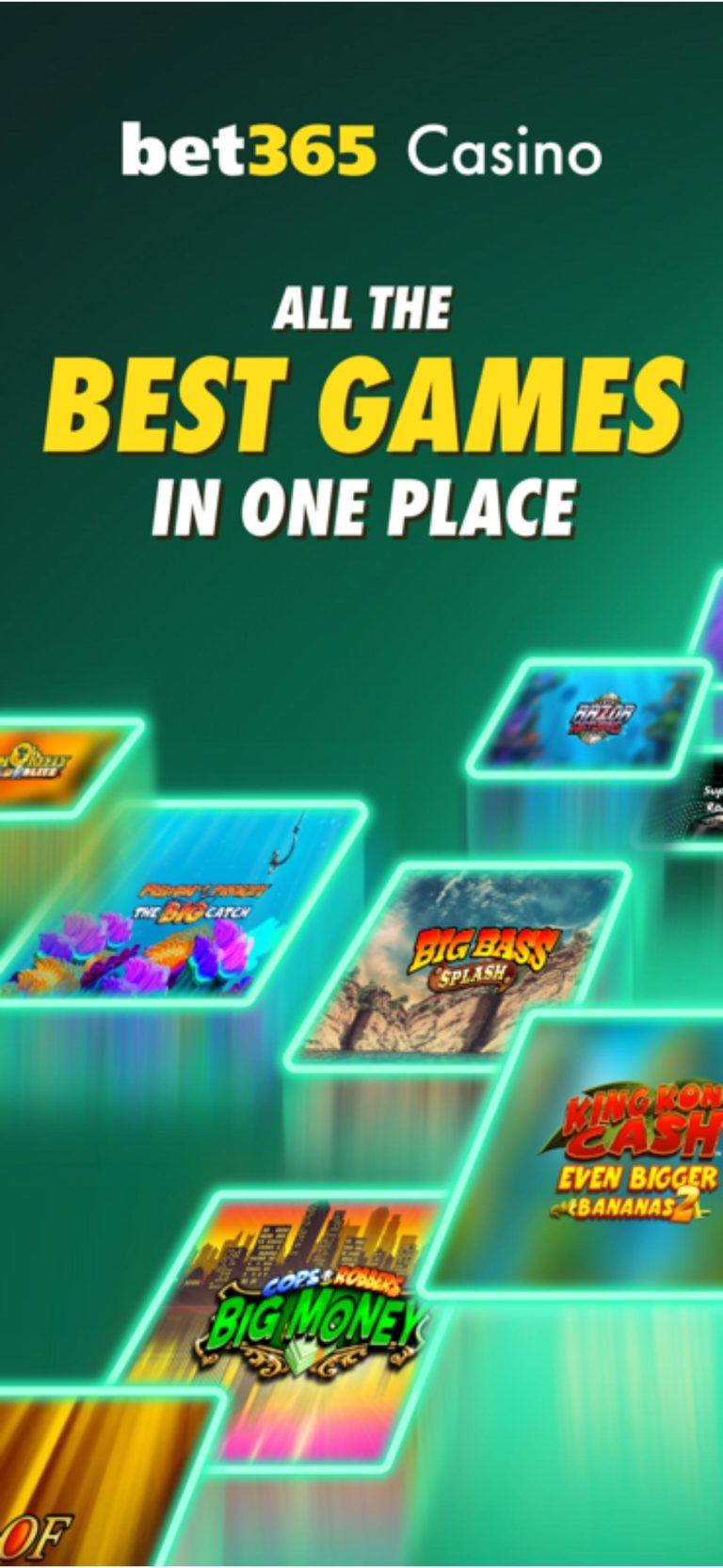 bet365 Casino app casino games lobby – official App Store screenshot