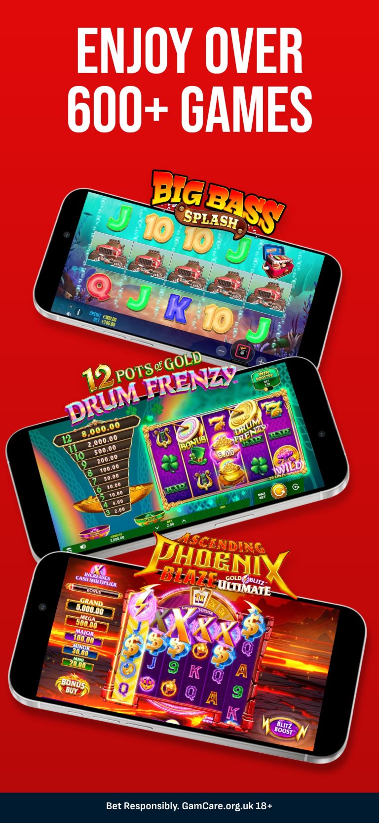 Virgin Bet app slots lobby with 600-plus games – official App Store screenshot
